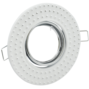 Sanico Goldlux FOBOS 7807 MR16 oprawa podtynkowa okrągła ruchoma biała/srebrna IP20 - 310279