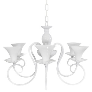 Sanico Goldlux lampa wisząca GLORIA 5xE14 biała IP20 - 310392