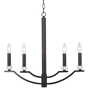 Sanico Goldlux lampa wisząca HIMS 4xE14 czarna IP20 - 310507