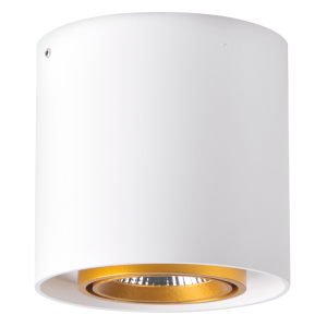 Sanico Goldlux XENO 10B LED oprawa natynkowa okrągła ruchoma biała/złota IP20 - 312037