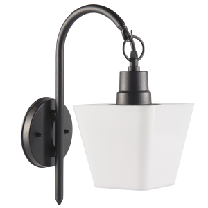 Sanico Goldlux GIZA E27 kinkiet oprawa elewacyjna dół czarna IP44 - 312266