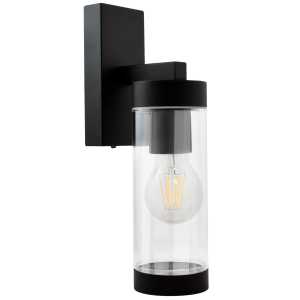 Sanico Goldlux SPECTRA E27 kinkiet oprawa elewacyjna czarna IP44 - 312334