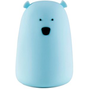 Sanico Goldlux MIŚ TAP TAP LED lampka dekoracyjna z akumulatorem silikonowa niebieska - 312969