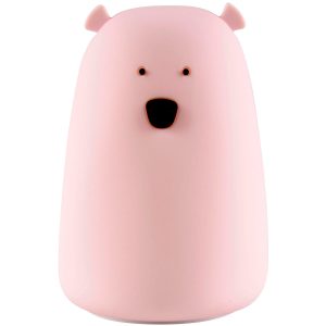 Sanico Goldlux MIŚ TAP TAP LED lampka dekoracyjna z akumulatorem silikonowa różowa - 312976