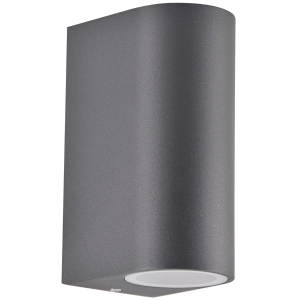 Sanico Goldlux BOSTON 2xGU10 kinkiet oprawa elewacyjna grafitowa IP44 - 313300