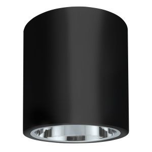 Sanico Goldlux oprawa natynkowa MERKURY 13 E27 okrągła stała czarna IP20 - 313607