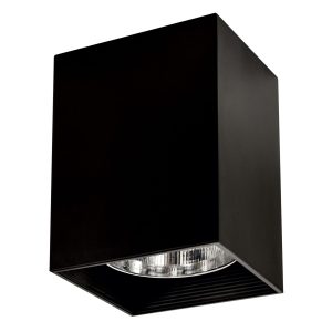 Sanico Goldlux oprawa natynkowa MERKURY K17 E27 kwadratowa stała czarna IP20 - 313782