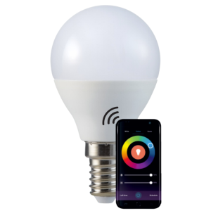 Sanico Goldlux Wi-Fi SMART żarówka LED E14 G45 5,5W CIEPŁA 2700K~ZIMNA 6500K + RGB TUYAsmart - 313799