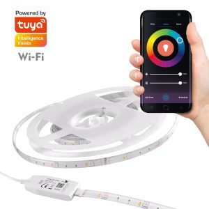 Sanico Goldlux Wi-Fi SMART taśma LED 6,5W 96 LED 2m NEUTRALNA 4000K + RGB IP20 - sterownik, zasilacz IP65 - taśma LED - 313904