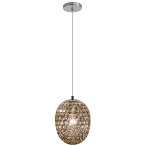 Sanico Goldlux lampa wisząca LORA 1xE27 smokey IP20 - 314284