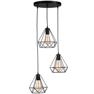 Sanico Goldlux VIGO 3xE27 lampa wisząca czarna IP20 - 314635