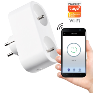 Sanico Goldlux Wi-Fi SMART gniazdo podwójne TUYAsmart IP20 - 315922