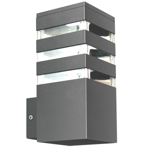 Sanico Goldlux TEKSAS E27 kinkiet oprawa elewacyjna grafitowa IP44 - 316165