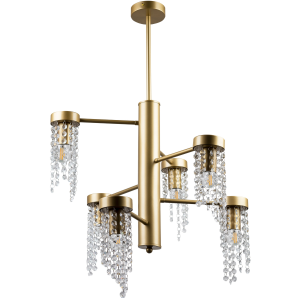 Sanico Goldlux lampa wisząca GEA 6xE27 złota IP20 - 316318