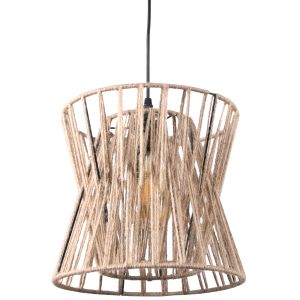 Sanico Goldlux lampa wisząca VARBERG 1xE27 czarno-beżowa IP20 - 316530