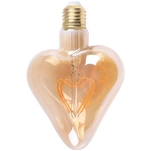 Sanico Goldlux Żarówka LED E27 FILAMENT SERCE 2,3W Vintage Amber 2000K - 316608