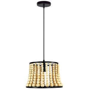 Sanico Goldlux lampa wisząca BRENA 1xE27 brązowo-czarna IP20 - 316752