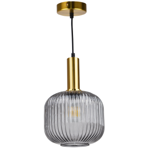 Sanico Goldlux lampa wisząca CUMBRIA 1xE27 smokey IP20 - 317179