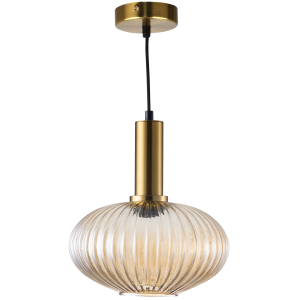 Sanico Goldlux lampa wisząca NORFOLK 1xE27 amber IP20 - 317384