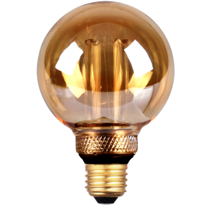 Sanico Goldlux Żarówka LED E27 G80 4W DecoVintage Amber Pillar 1800K - 317711