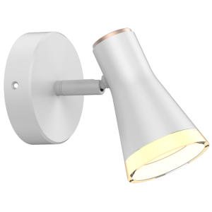 Sanico Goldlux BERG 1 LED kinkiet oprawa ścienna biała 3000K IP20 - 318114