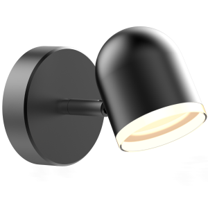 Sanico Goldlux RAWI 1 LED kinkiet oprawa ścienna czarna 3000K IP20 - 318343