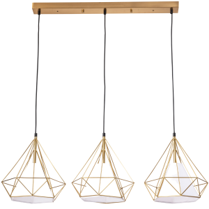 Sanico Goldlux HIRA 3xE27 lampa wisząca gold + white IP20 - 318510