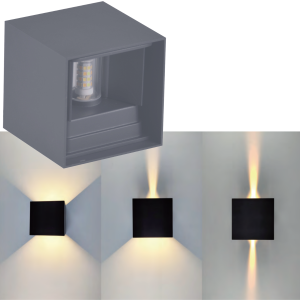 Sanico Goldlux KIOTO G9 kinkiet oprawa elewacyjna grafitowa IP44 - 318589