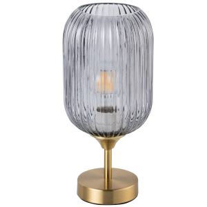 Sanico Goldlux SUFFOLK E27 lampa stołowa smokey IP20 - 318886