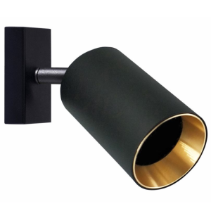 Sanico Goldlux MARIBEL GU10 oprawa ścienno-sufitowa czarna/złota IP20 - 319906