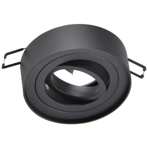 Sanico Goldlux GAJA MR16 oprawa podtynkowa okrągła ruchoma czarna IP20 - 320063