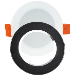 Sanico Goldlux ZOE LED 4,8W oprawa podtynkowa okrągła z dodatkowym pierścieniem czarna 4000K IP20 - 321176