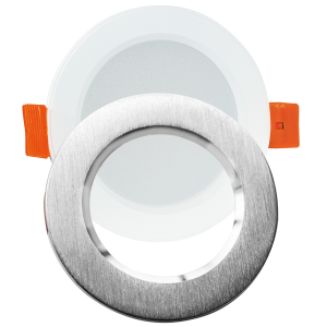 Sanico Goldlux ZOE LED 4,8W oprawa podtynkowa okrągła z dodatkowym pierścieniem srebrna 4000K IP20 - 321183