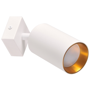 Sanico Goldlux MARIBEL GU10 oprawa ścienno-sufitowa biała/złota IP20 - 321190
