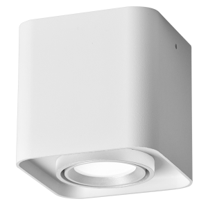 Sanico Goldlux XENO 1xGU10 oprawa natynkowa kwadratowa ruchoma biała IP20 - 321398