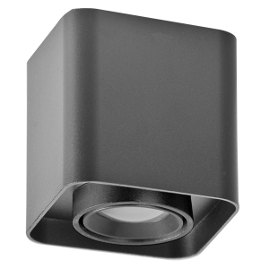 Sanico Goldlux XENO 1xGU10 oprawa natynkowa kwadratowa ruchoma czarna IP20 - 321404