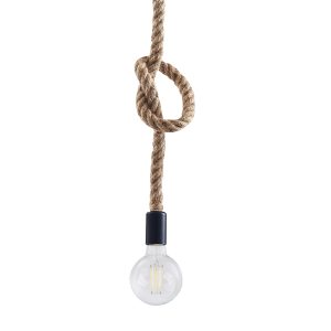 Sanico Goldlux lampa wisząca ROPE E27 beżowa IP20 - 321909