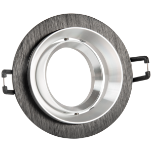 Sanico Goldlux LIKA MR16 oprawa podtynkowa okrągła ruchoma czarna/srebrna IP20 - 321985