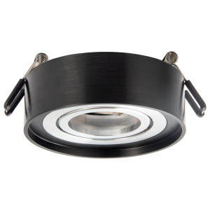 Sanico Goldlux GAJA MR16 oprawa podtynkowa okrągła ruchoma czarna/srebrna IP20 - 322067