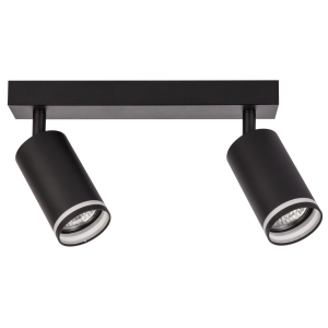 Sanico Goldlux PARIS 2xGU10 oprawa listwa ścienno-sufitowa czarna IP20 - 322333