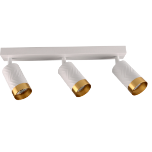 Sanico Goldlux lampa ścienno sufitowa biało złota LOFT ARRAS 3xGU10 IP20 - 323613