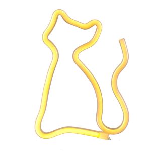 Sanico Goldlux lampka dekoracyjna LED NEON KOT USB A zasilanie bateryjne IP20 - 327093