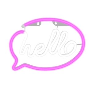 Sanico Goldlux lampka dekoracyjna LED NEON HELLO USB A zasilanie bateryjne IP20 - 327147