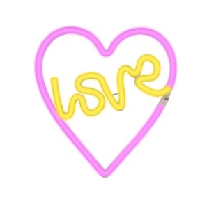 Sanico Goldlux lampka dekoracyjna LED NEON SERCE LOVE USB A zasilanie bateryjne IP20 - 327154