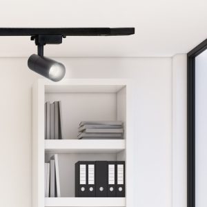 Sanico Goldlux reflektor szynowy SHARK 20W LED COB 1-fazowy czarny 4000K IP20 - 329066