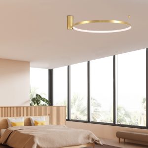 Sanico Goldlux lampa ścienno sufitowa NOEMI LED 20W złota 4000K IP20 - 329141