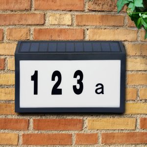 Sanico Goldlux lampa solarna NUMERO LED z numerem domu IP44 - 329493