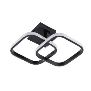 Sanico Goldlux lampa sufitowa ROBERT LED 25W czarna 4000K IP20 - 329721