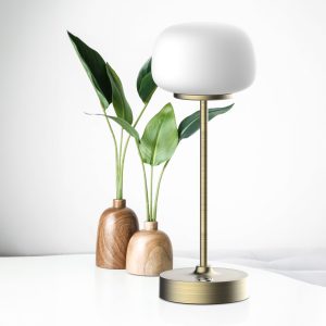 Sanico Goldlux lampka dekoracyjna RIMINI LED akumulator + przewód USB-C 2700K złota IP20 - 329851