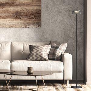 Sanico Goldlux lampa dekoracyjna podłogowa LED TRYPOLIS z akumulatorem USB-C 2700K czarna IP44 - 329929